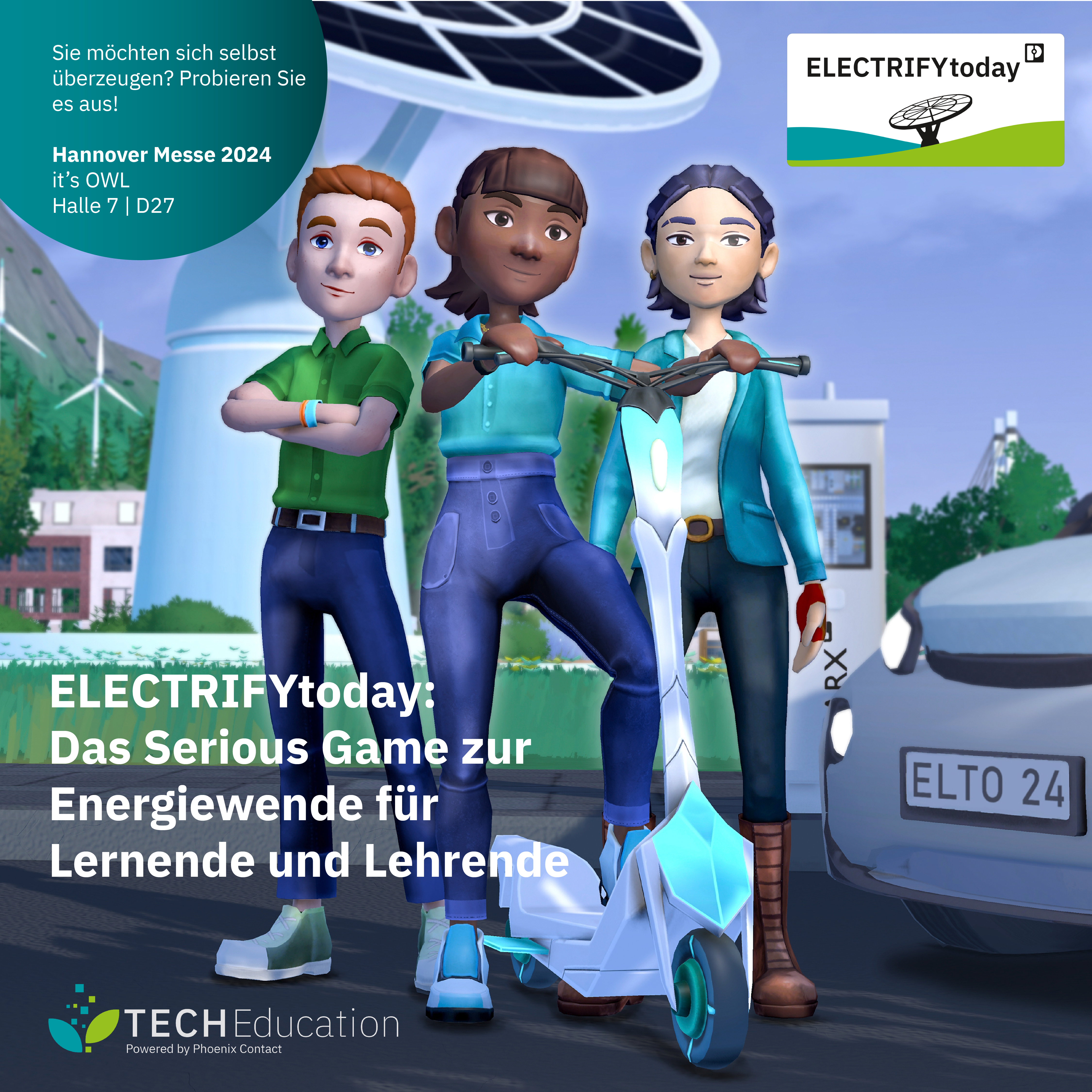 ELECTRIFYtoday: Testen Sie erstmalig das Online-Spiel zur Energiewende auf der Hannover Messe 2024