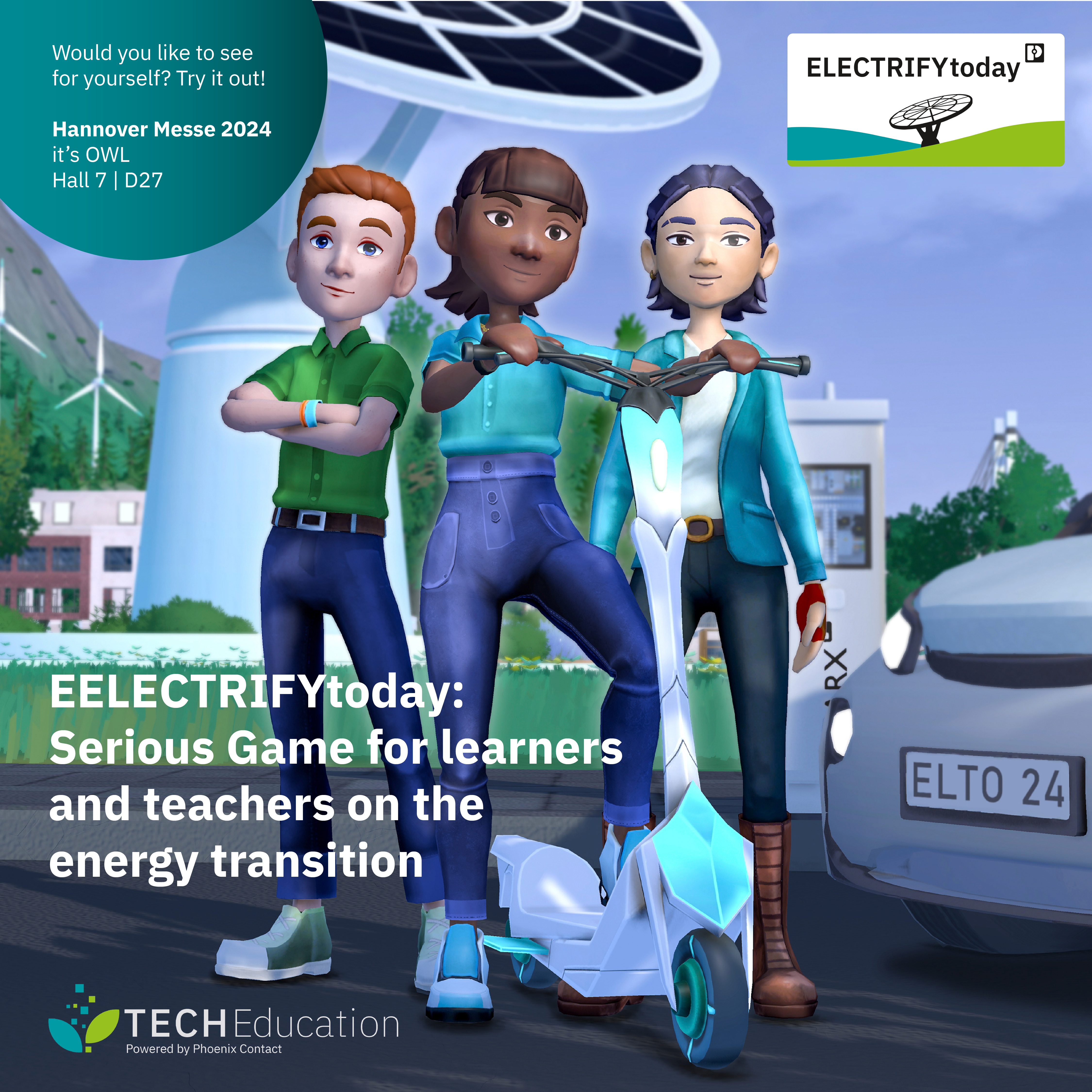 ELECTRIFYtoday: Test the online game on the energy transition for the first time at Hannover Messe 2024